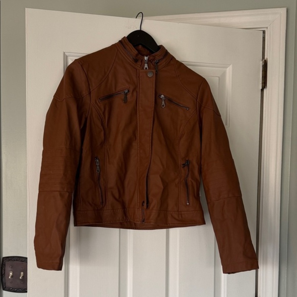 Maralyn & Me Brown Leather Jacket